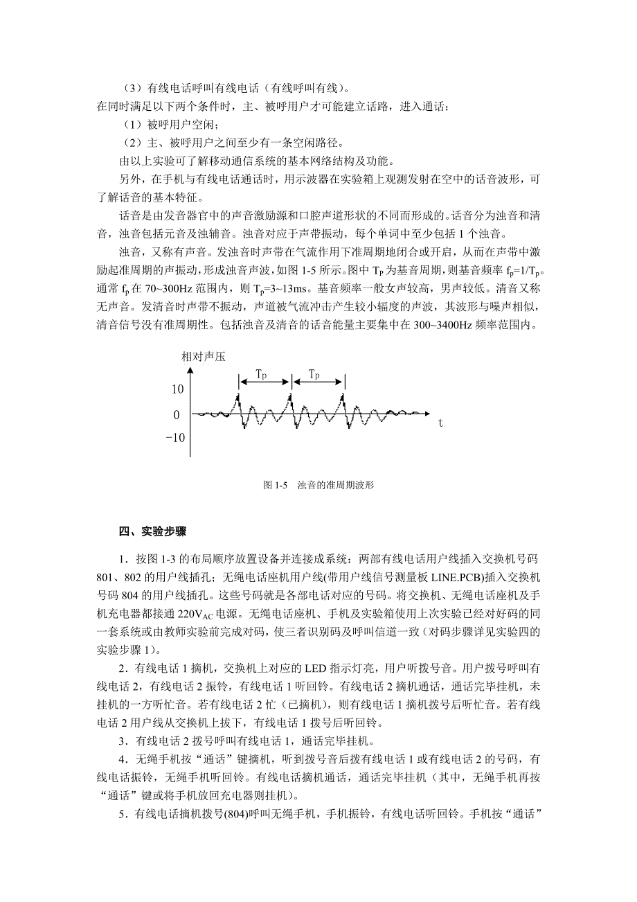 实验一移动通信系统组成及功能_第4页