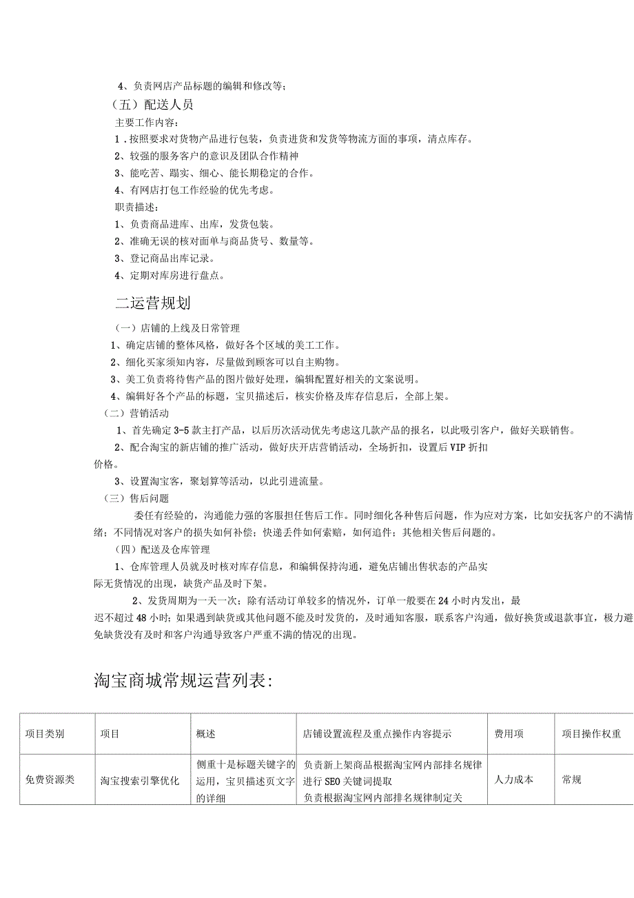 淘宝商城运营及管理流程_第2页