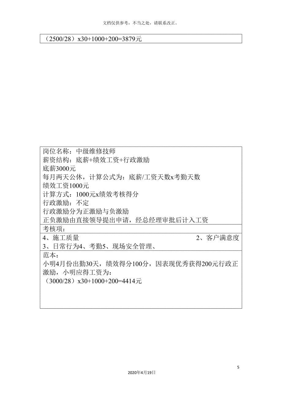 技师薪资及岗位职责.doc_第5页