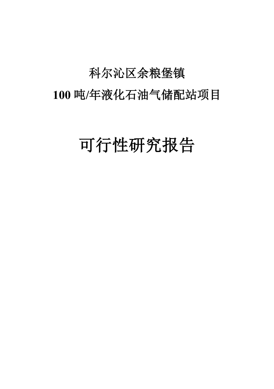 液化气站项目可行性研究报告_第2页