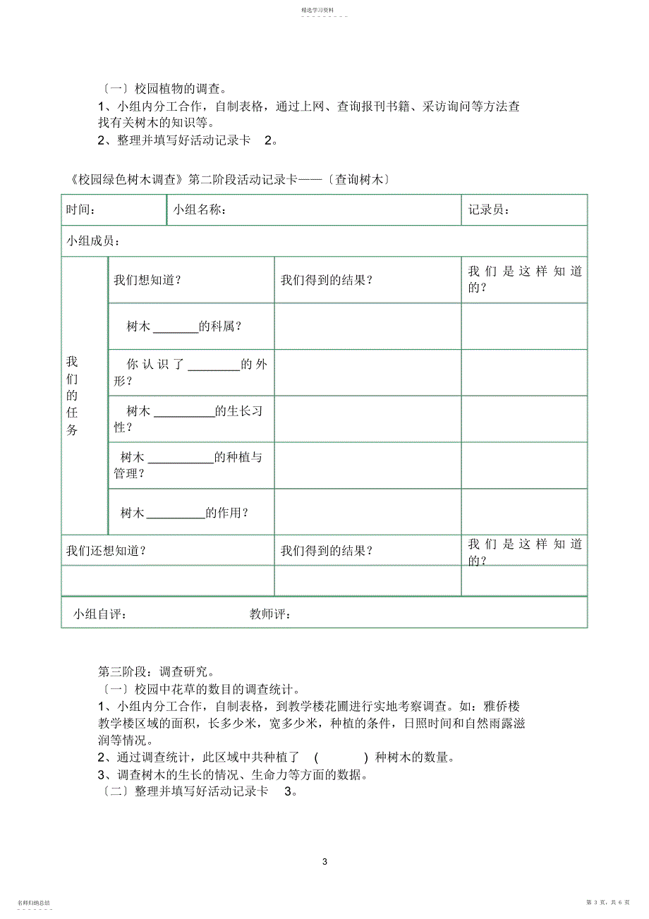 2022年校园绿色植物调查_第3页