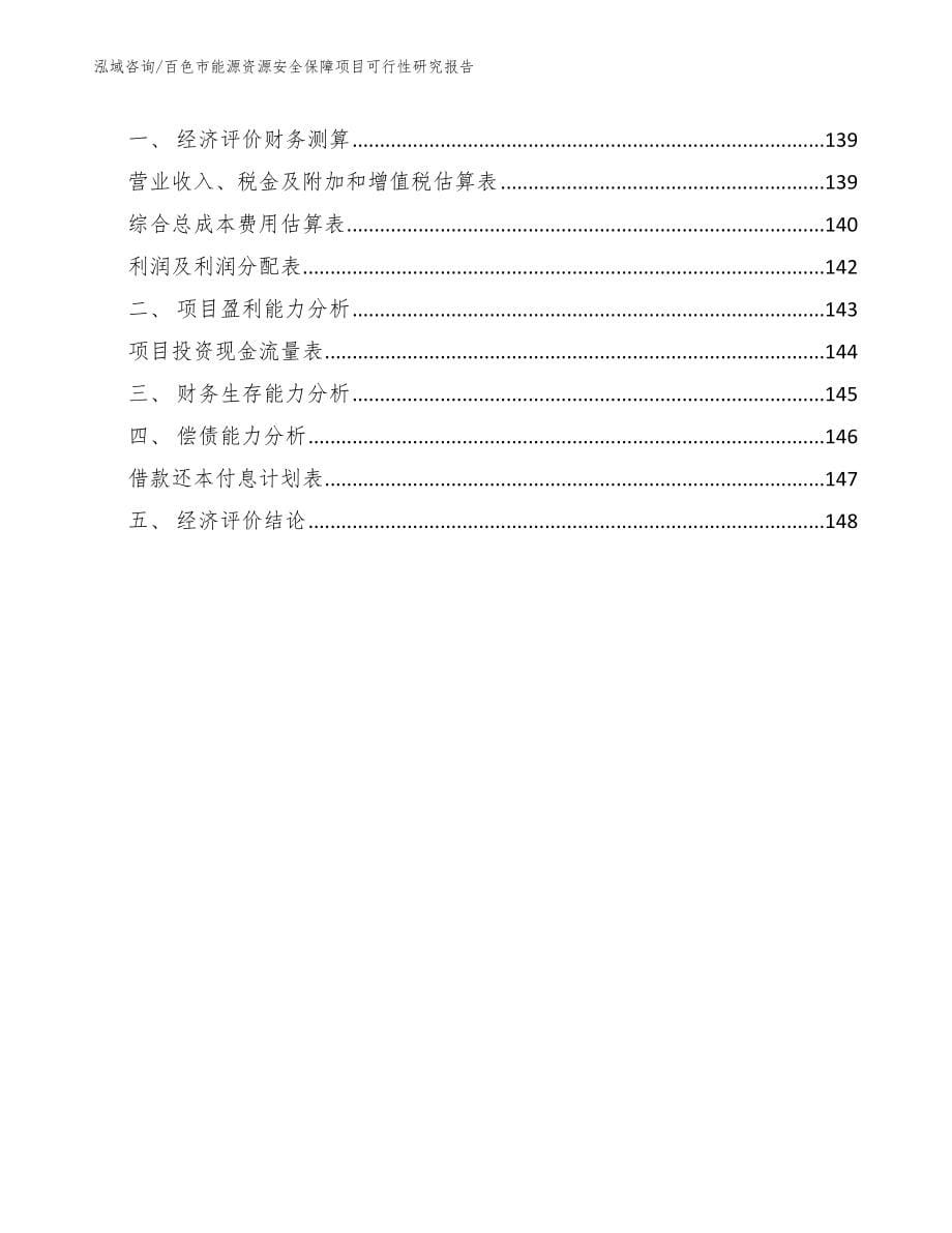 百色市能源资源安全保障项目可行性研究报告模板参考_第5页