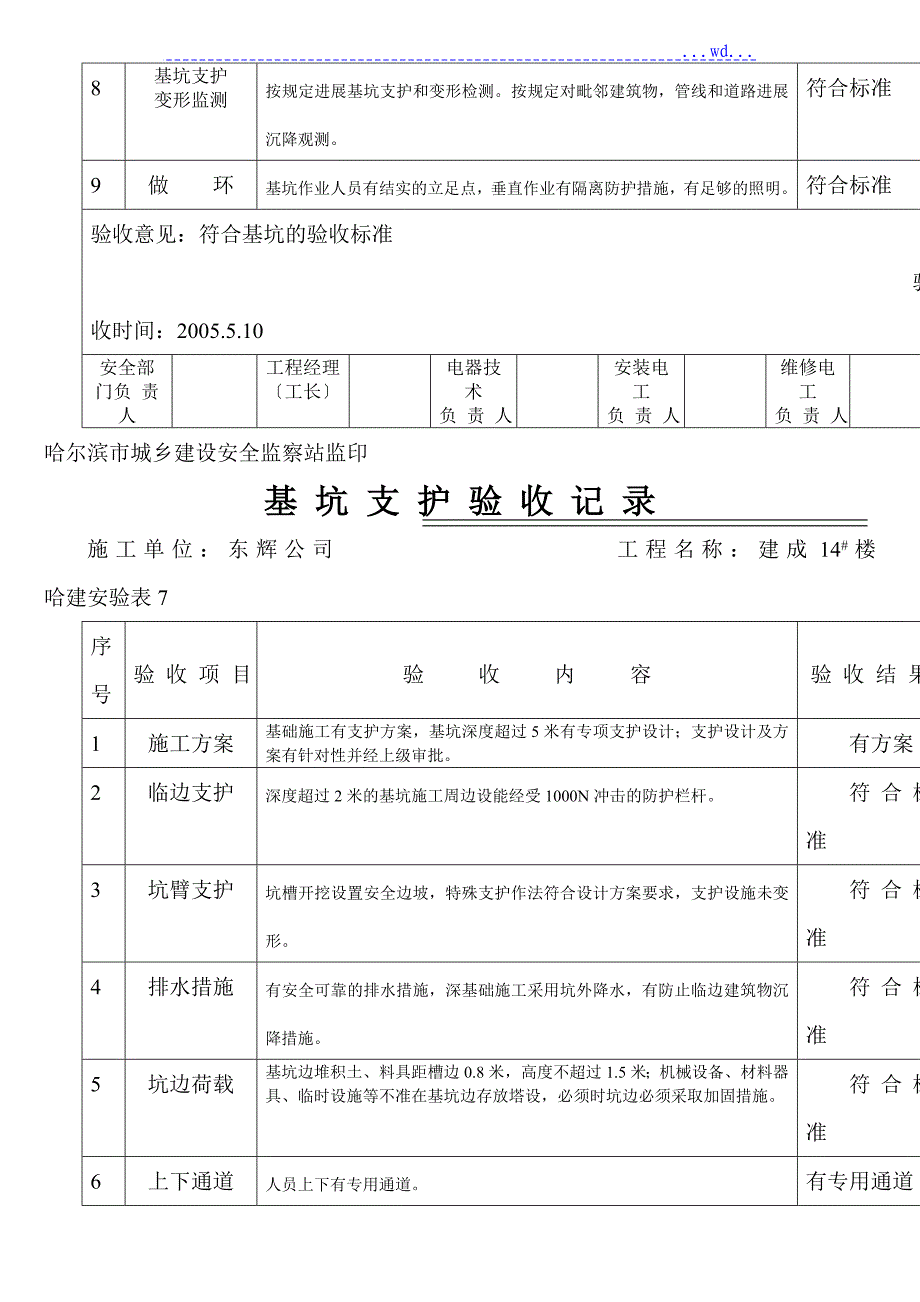 基坑支护验收记录_第3页