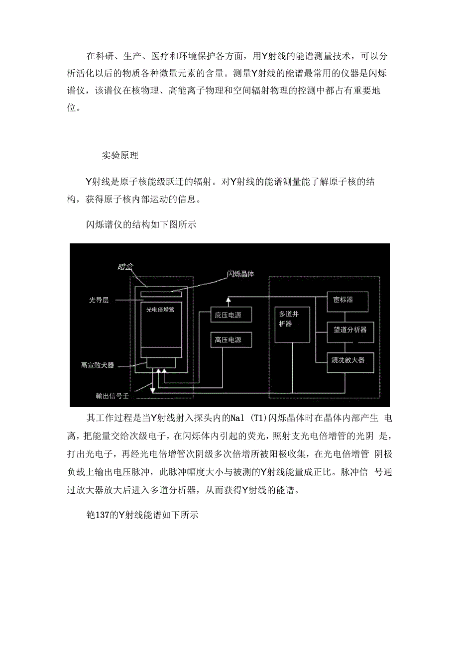 用闪烁晶体测量γ射线能谱_第1页
