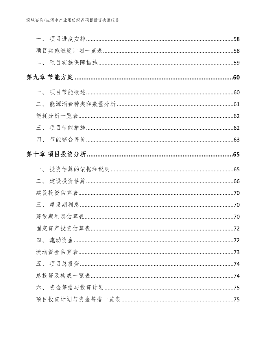 庄河市产业用纺织品项目投资决策报告（模板参考）_第4页