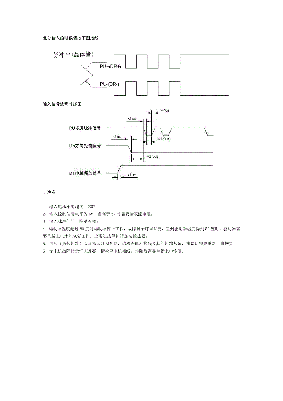 两相步进电机驱动器原理接线说明书_第3页