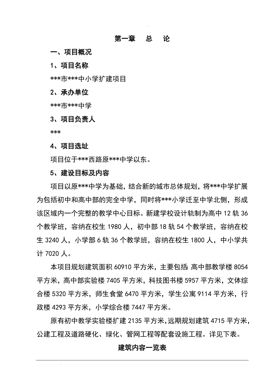 地区中小学扩建项目建设可行性研究报告(学校扩建项目建设可行性研究报告-资金建设可行性研究报告)_第4页