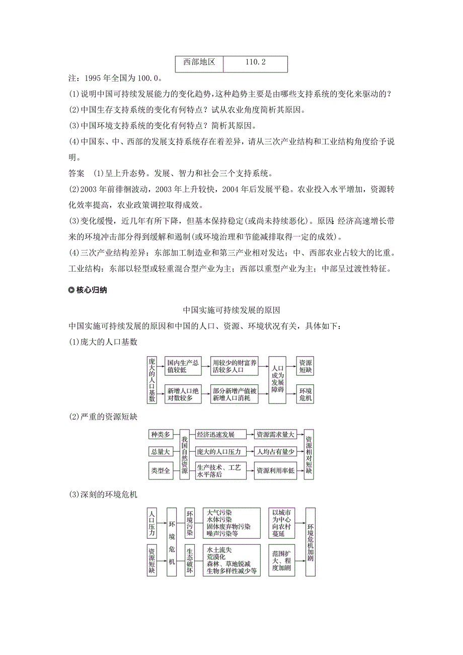 【精选】高中地理第六章人类与地理环境的协调发展第二节中国的可持续发展实践学案新人教版必修2_第3页