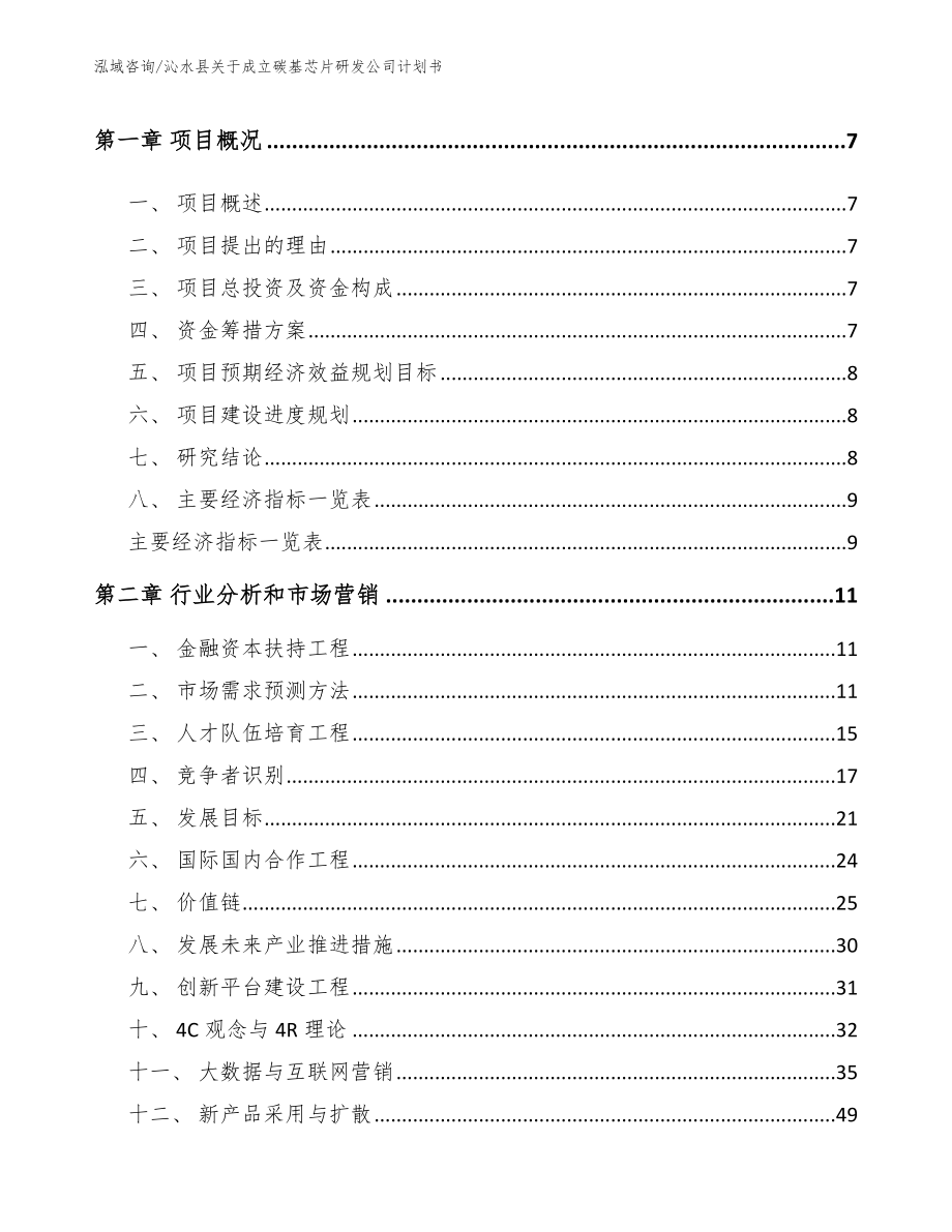 沁水县关于成立碳基芯片研发公司计划书_第2页