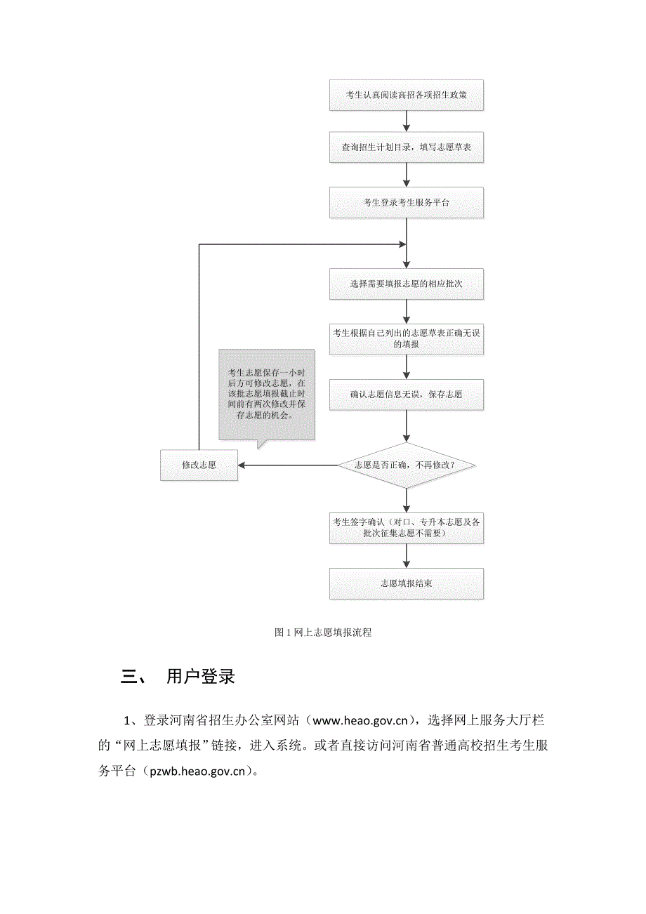 河南省普通高校招生网上志愿填报操作手册_第4页