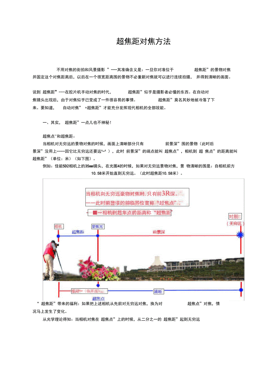 超焦距对焦方法_第1页