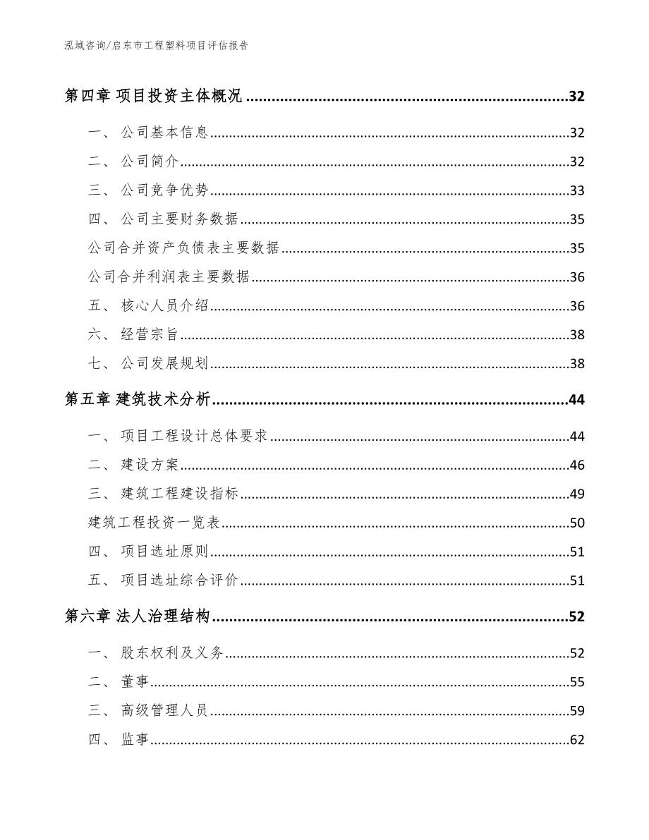 启东市工程塑料项目评估报告_第3页