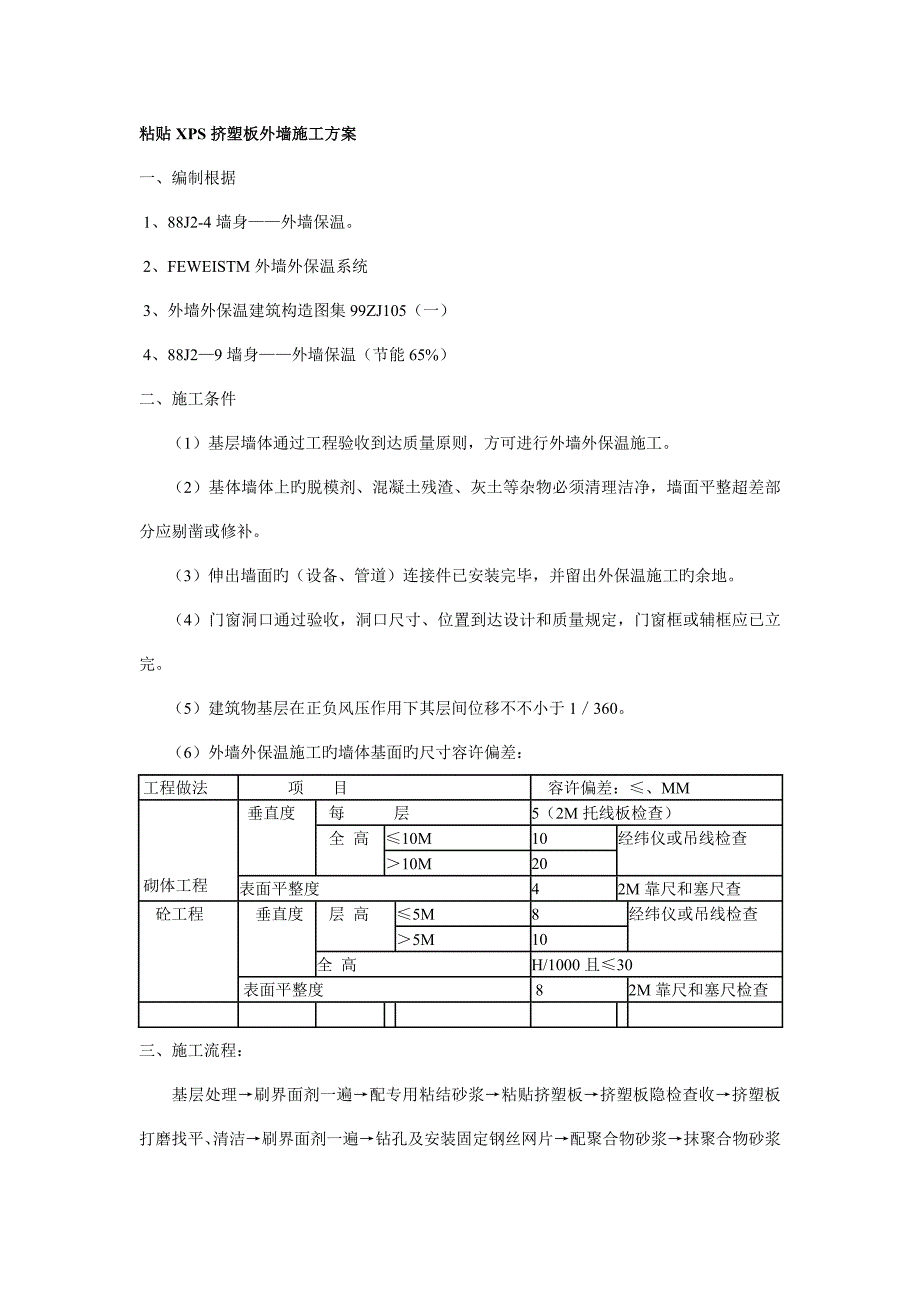 粘贴XPS挤塑板外墙施工方案.doc_第1页