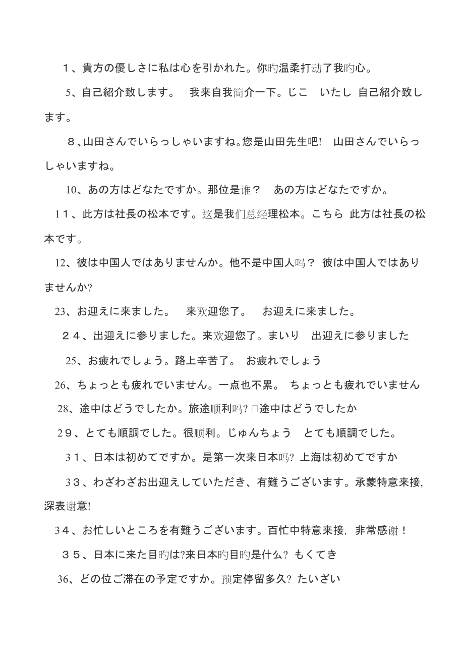 日语日常用语1000句_第1页