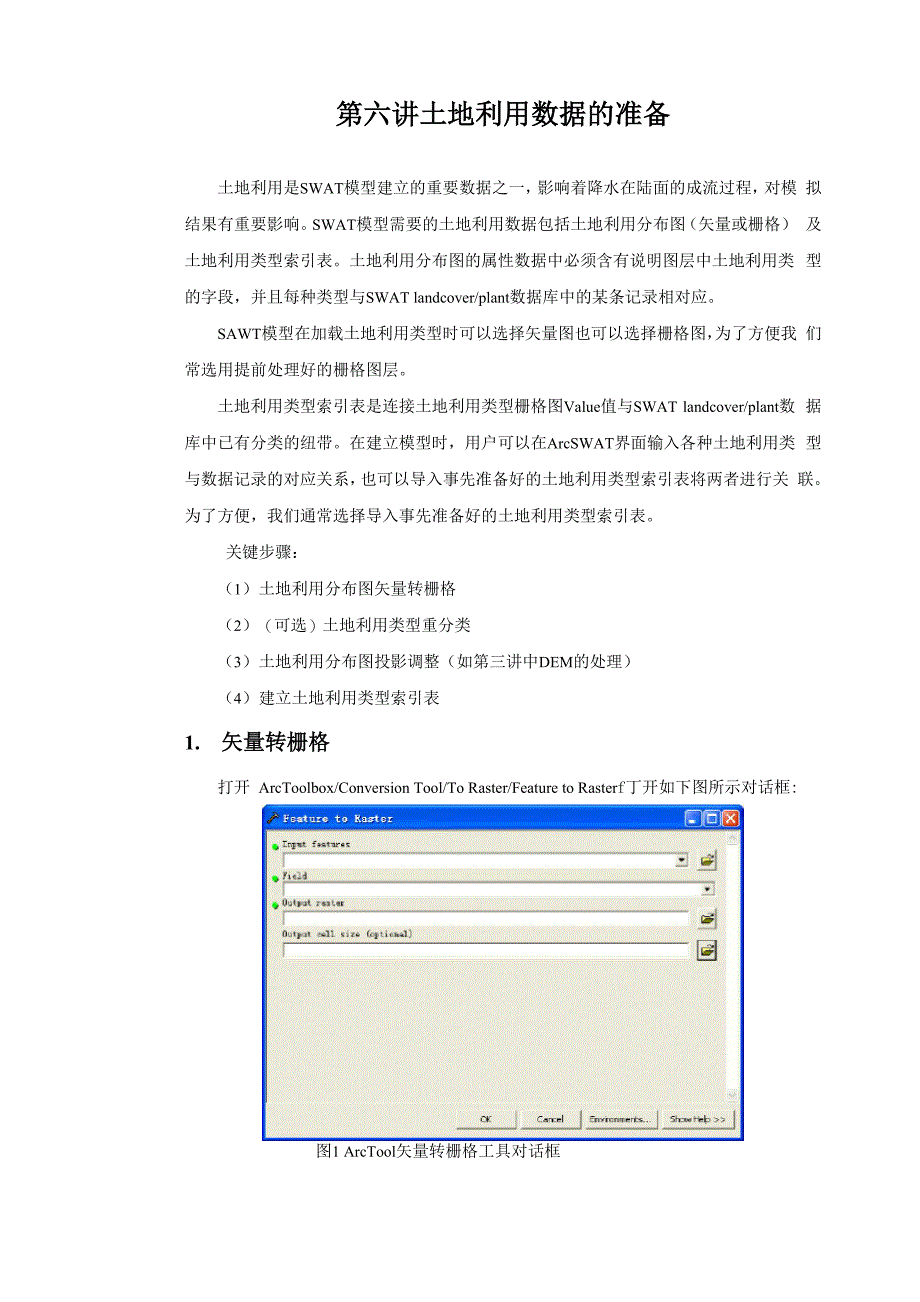 第6讲 土地利用数据的准备_第1页