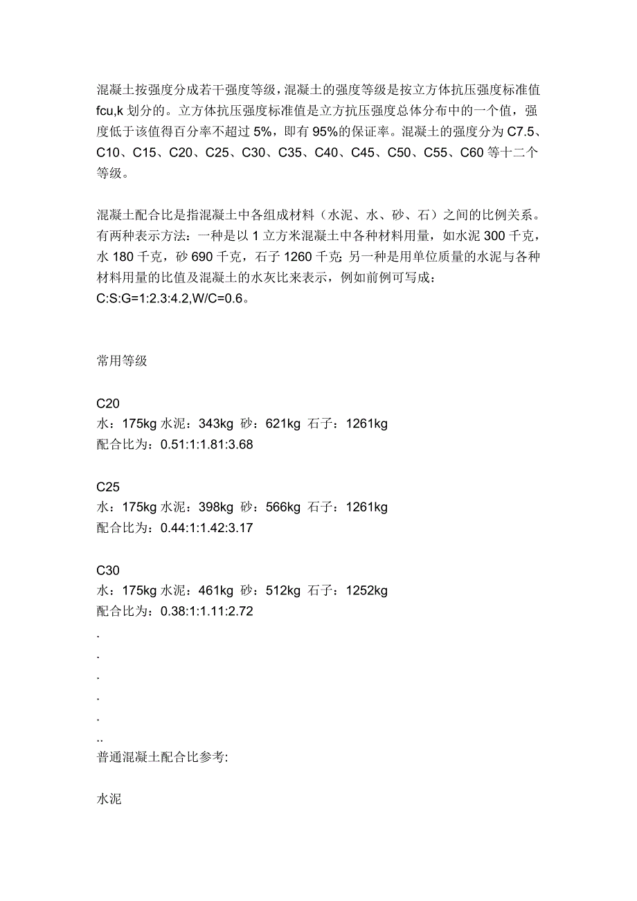 混凝土按强度分成若干强度等级.doc_第1页