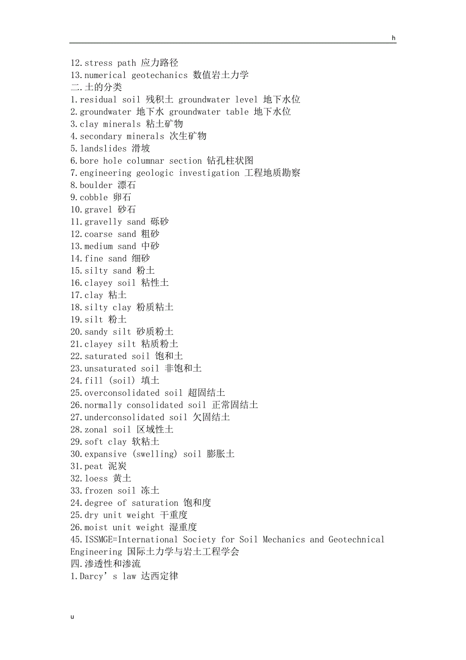土木工程专业英语词汇集锦_第4页