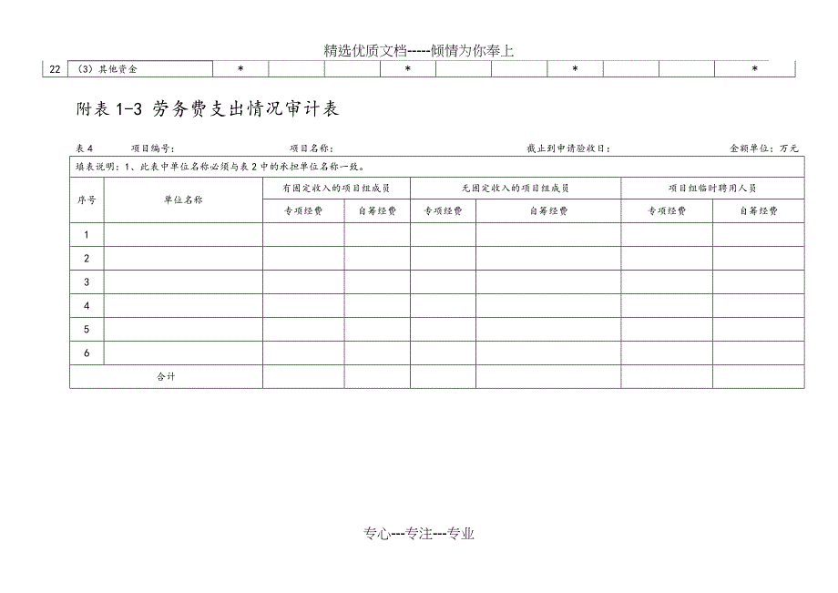 行业专项项目验收表格_第4页