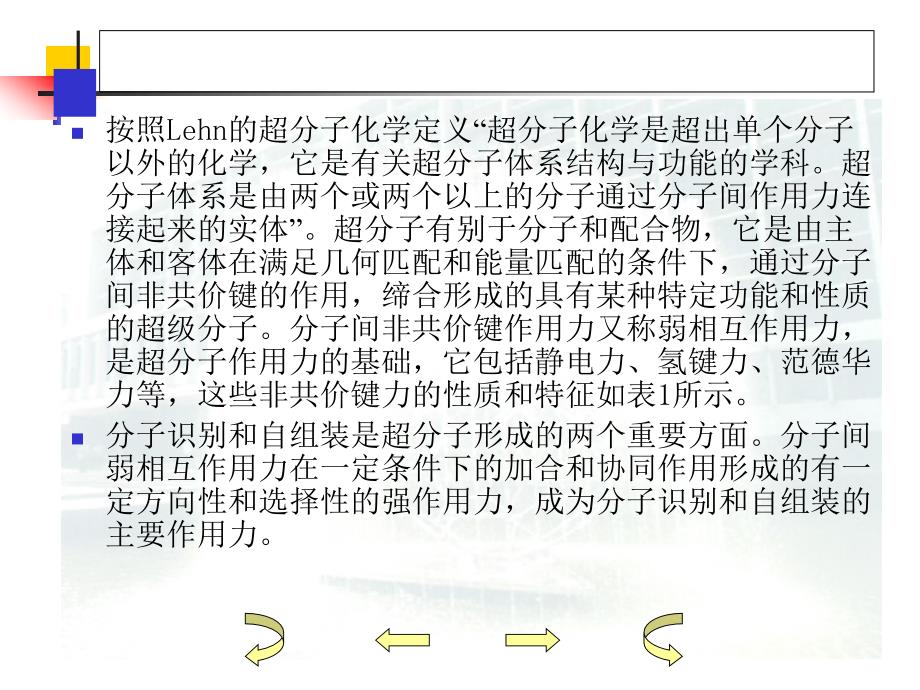 超分子化学及分子识别和分子自组装ppt课件_第1页