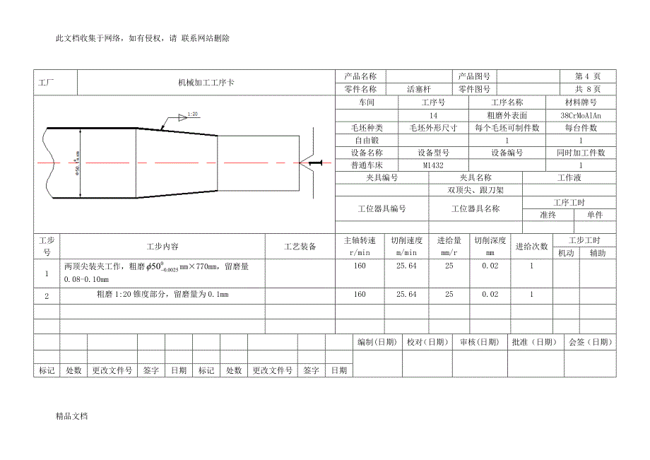 活塞杆课程设计工序卡..doc_第4页