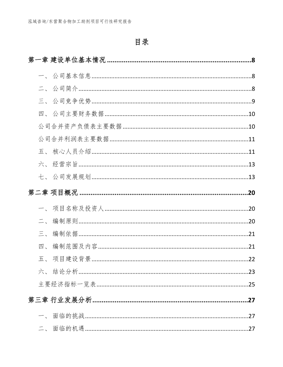 东营聚合物加工助剂项目可行性研究报告范文_第2页