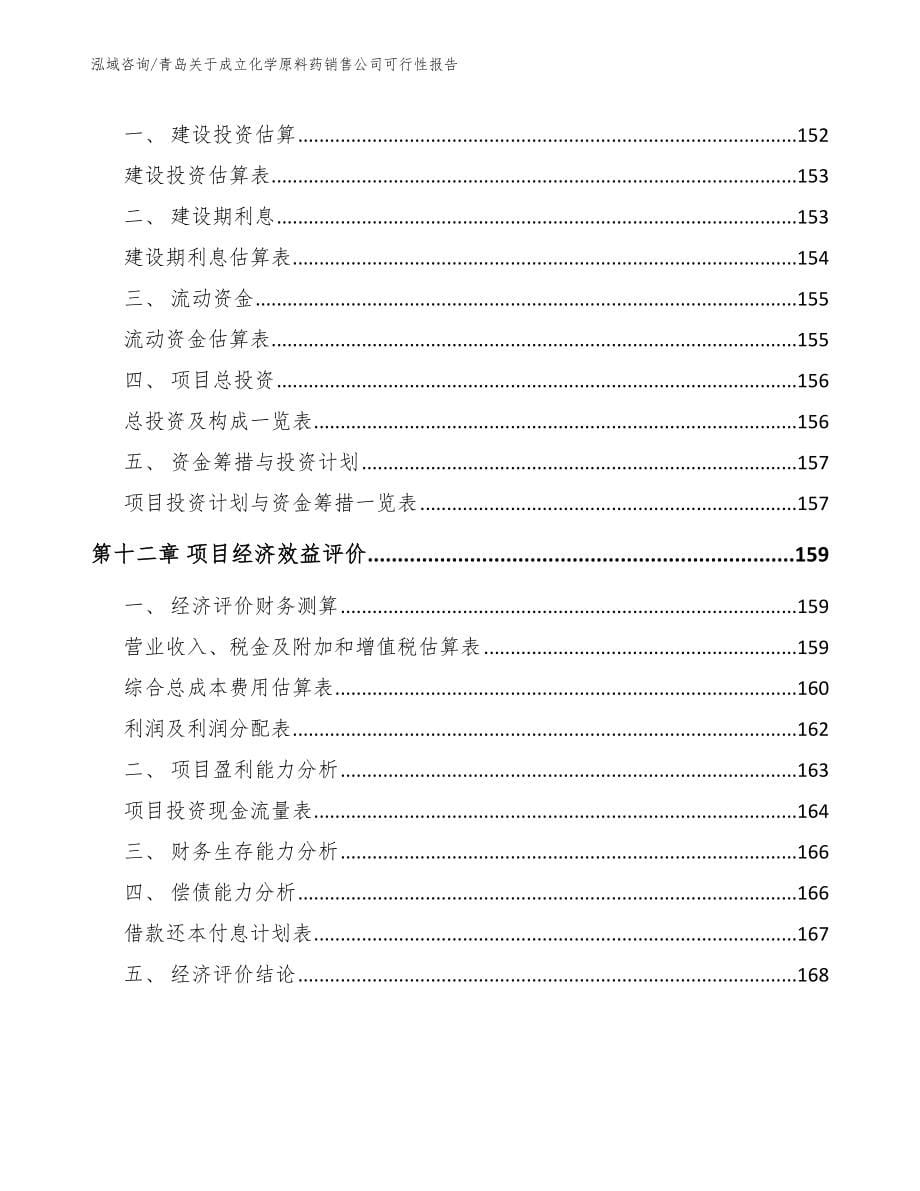 青岛关于成立化学原料药销售公司可行性报告（模板）_第5页