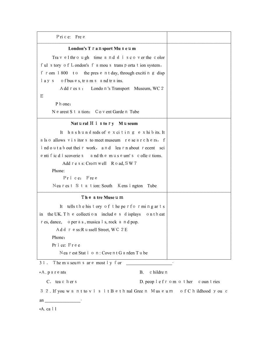 牛津深圳版七年级下册Unit2单元检测试卷含答案_第5页