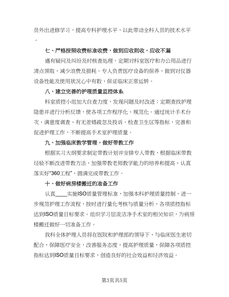 手术室护士长工作计划标准范文（二篇）.doc_第3页