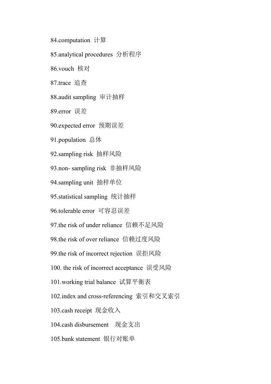 审计业务常用英语单词_第5页