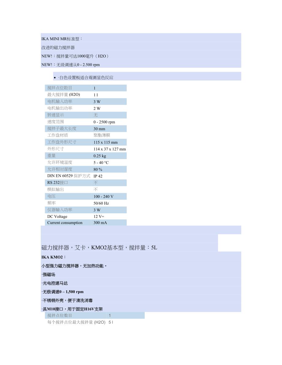 磁力搅拌器,艾卡,KMO2基本型,搅拌量：5L.doc_第4页