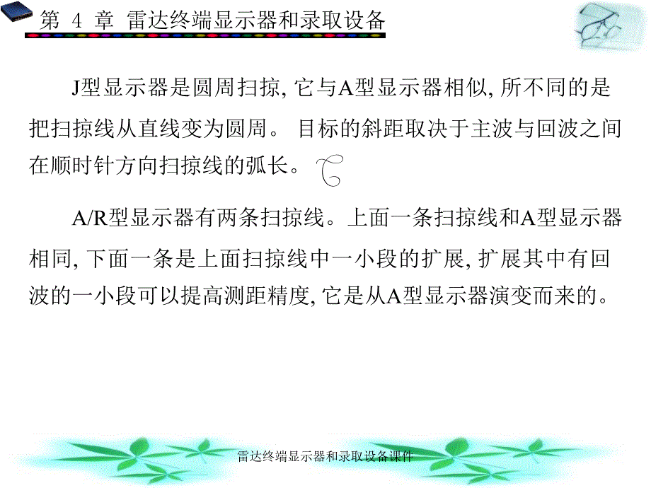 雷达终端显示器和录取设备课件_第4页