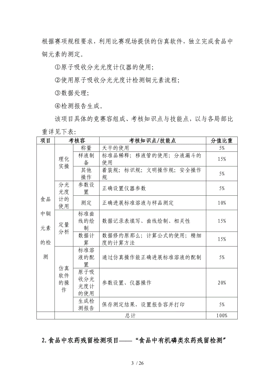 食品营养与安全检测技能大赛赛项规程行赛_第5页