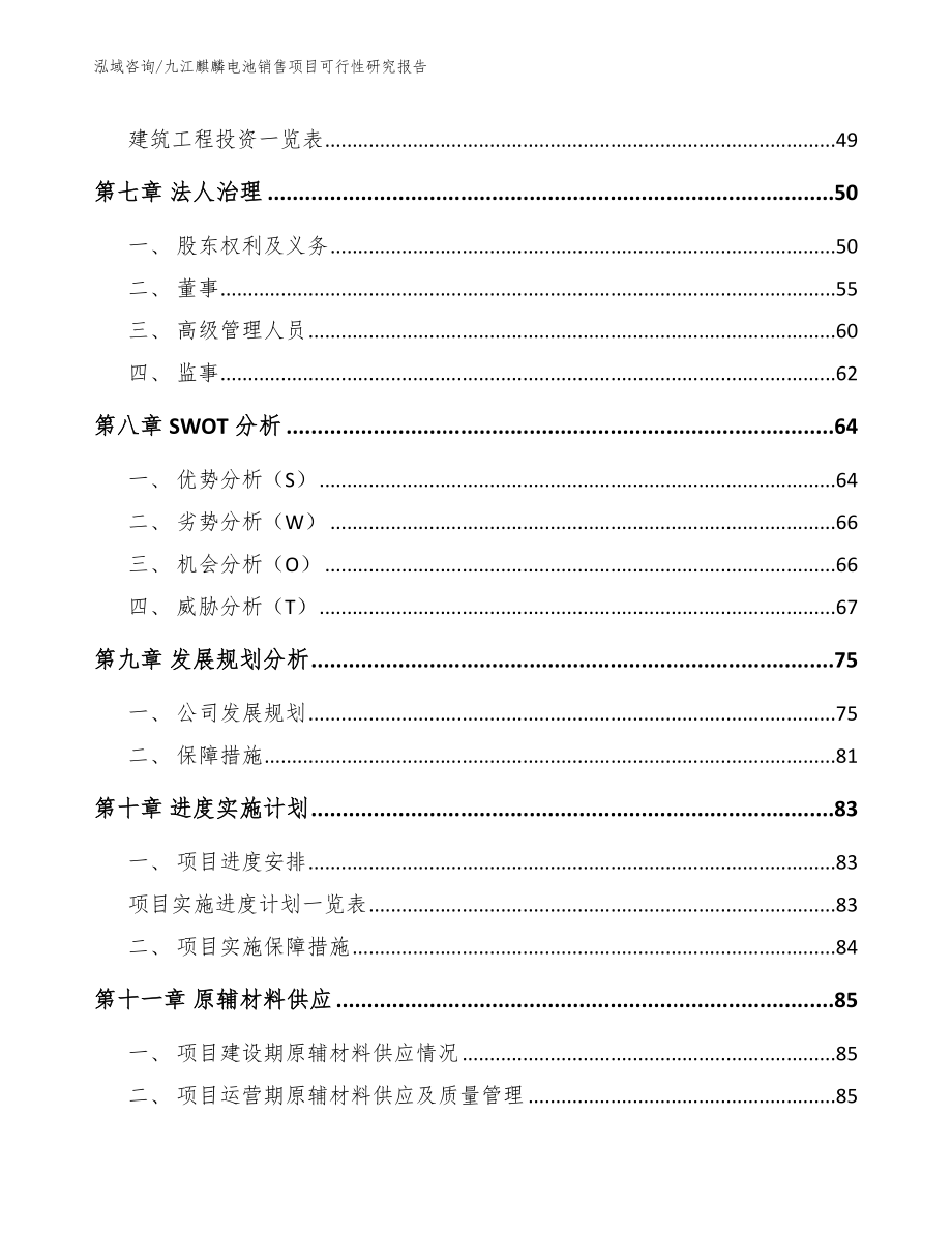 九江麒麟电池销售项目可行性研究报告模板_第3页