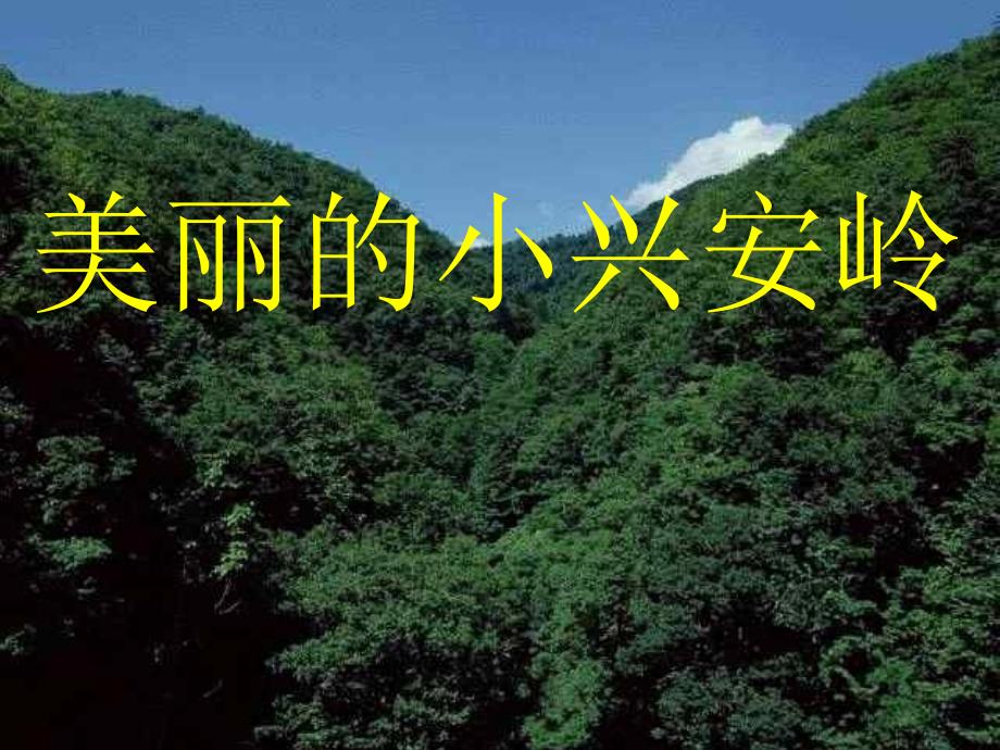 三年级上册语文23美丽的小兴安岭人教新课标ppt课件_第1页