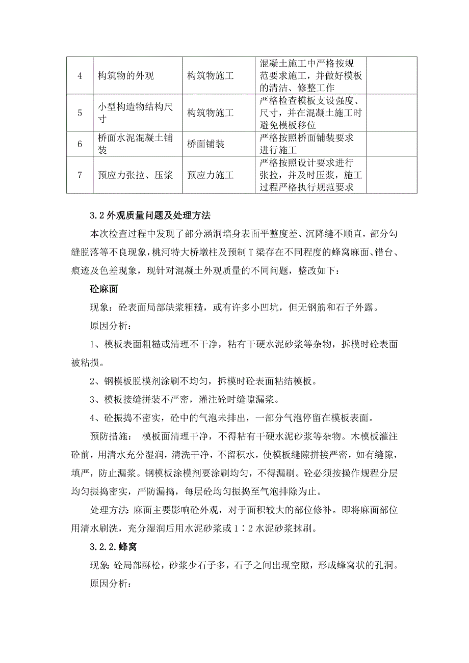 混凝土外观质量缺陷的整改方案_第2页