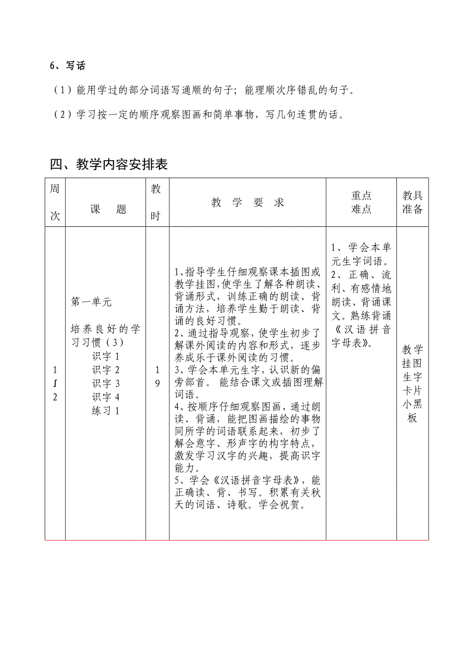 苏教版小学二年级语文教学计划.doc_第3页