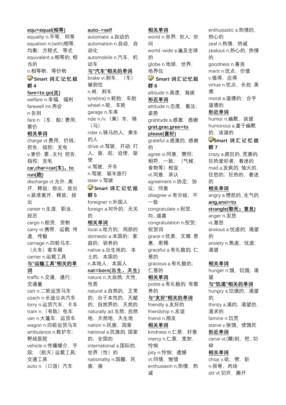 大学英语四级词汇_第2页