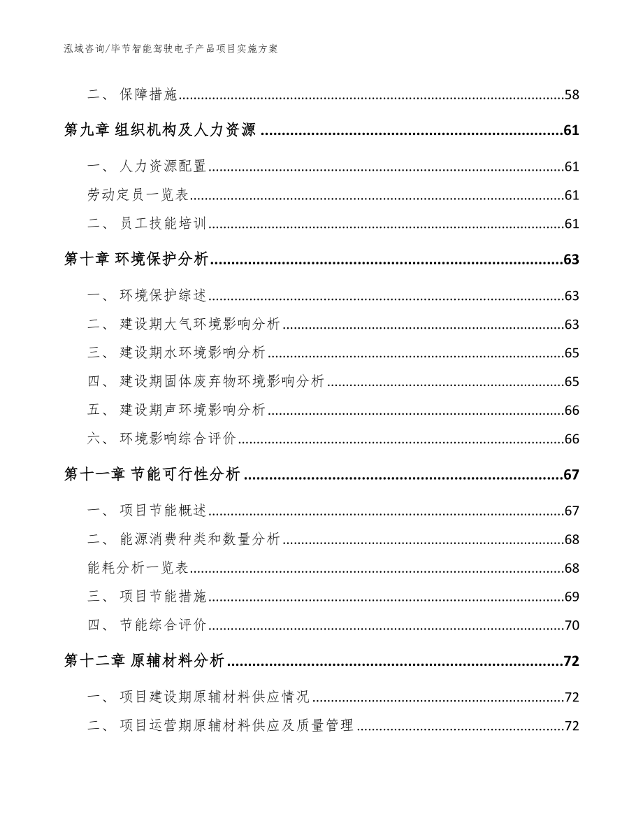 毕节智能驾驶电子产品项目实施方案【参考范文】_第3页