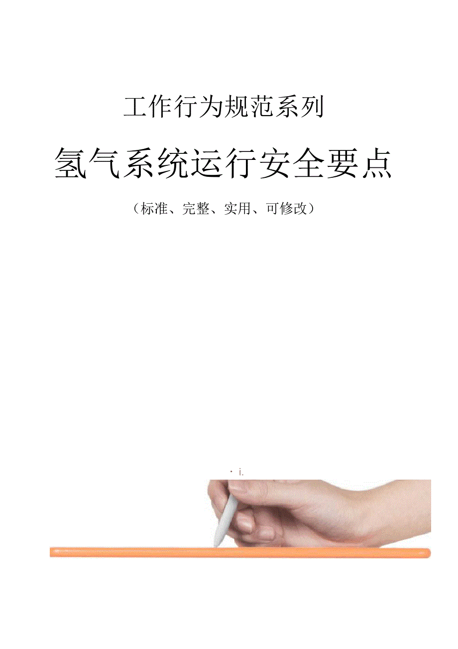 氢气系统运行安全要点_第1页