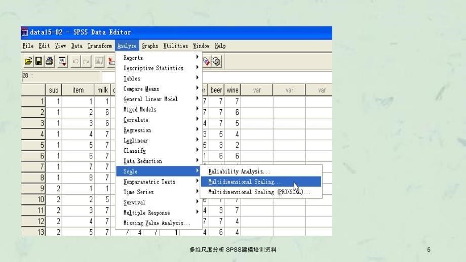 多维尺度分析SPSS建模培训资料_第5页