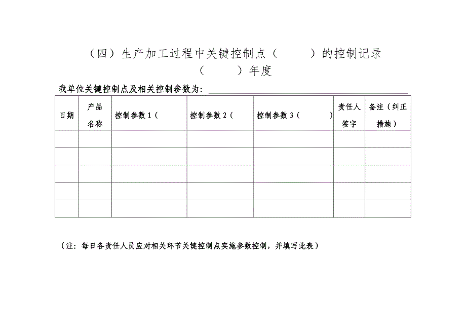 食品生产企业相关台帐记录参考规范_第4页