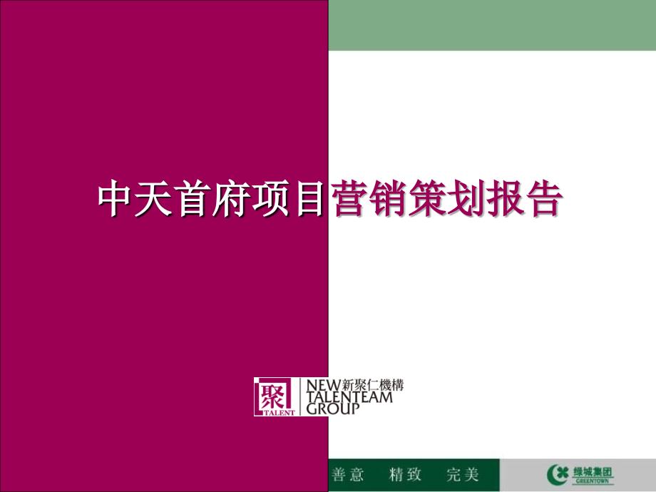 上海中天首府项目营销策划报告_第1页