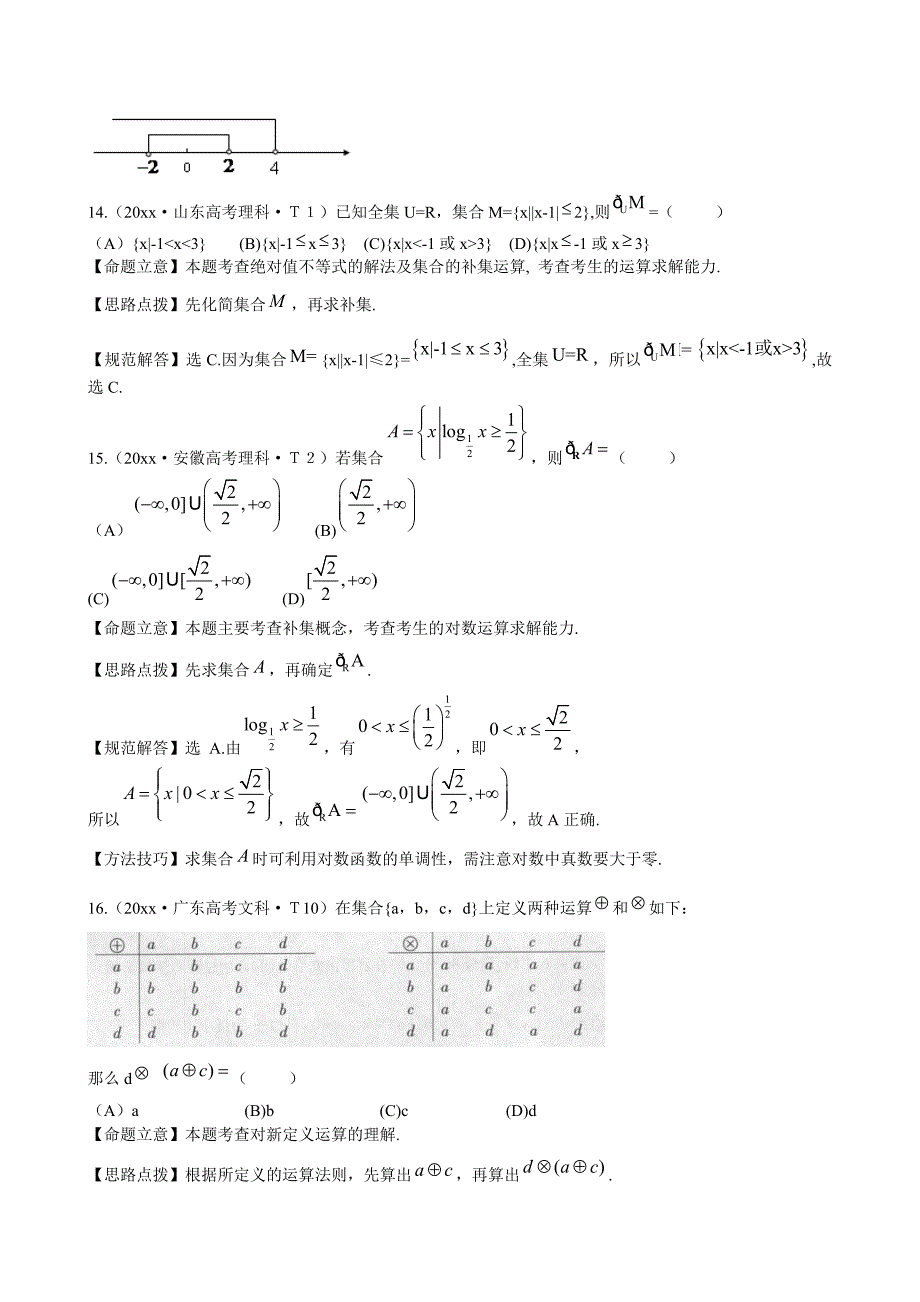 新编新课标高考数学总复习：考点1集合含解析_第4页