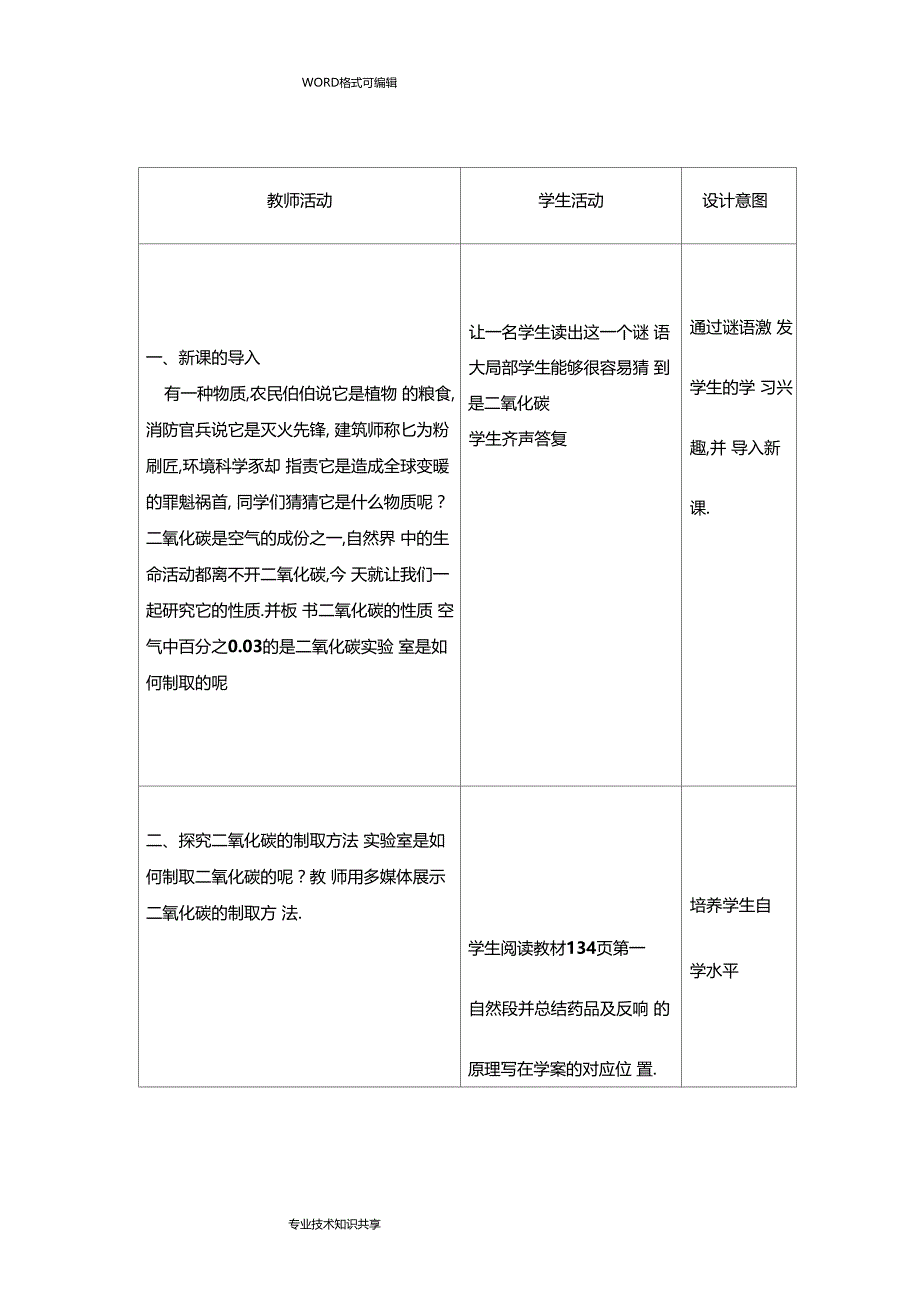 二氧化碳的性质教学案_第3页