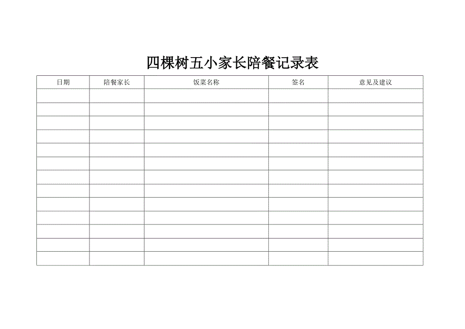 营养餐各项记录表_第1页