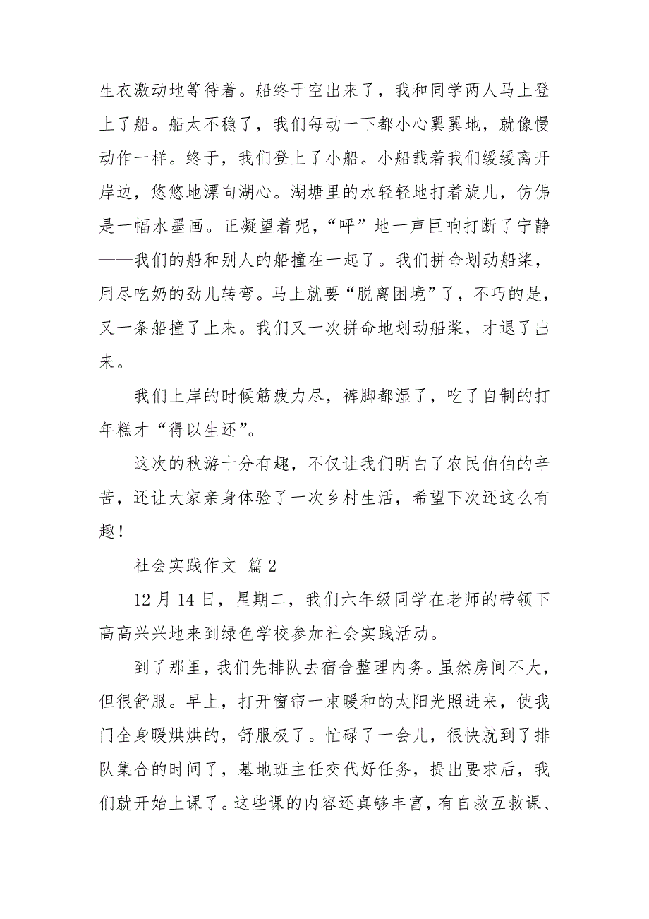 实用的社会实践作文集合8篇_第2页