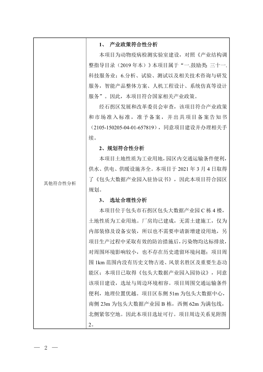 动物疫病检验检测中心动物疫病检验中心项目-报告表_第3页