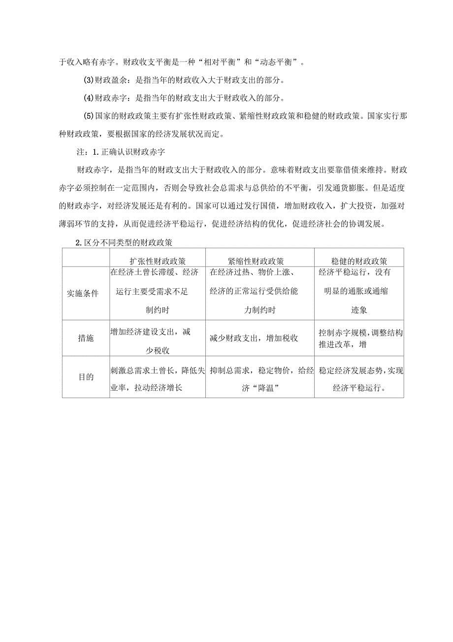 高中政治1第八课知识梳理教案分析_第5页