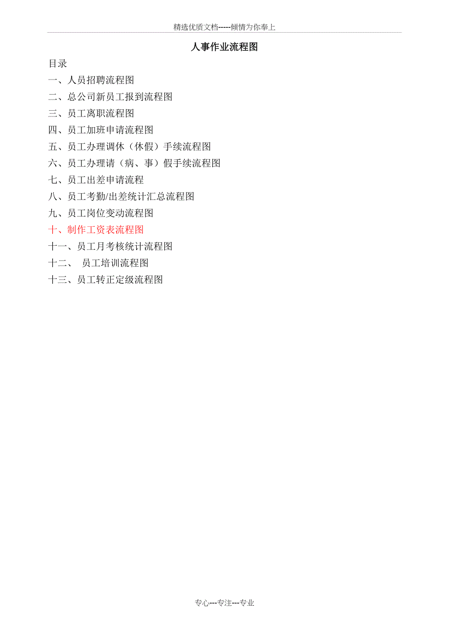 经典人事管理流程图_第2页
