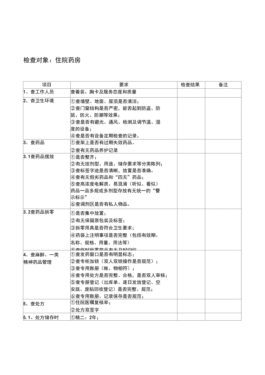 药剂科质量与安全管理考核表_第4页